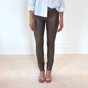 Raffaello Rossi Resa Faux Leather Pull ON Pants Size 36 US Small 6